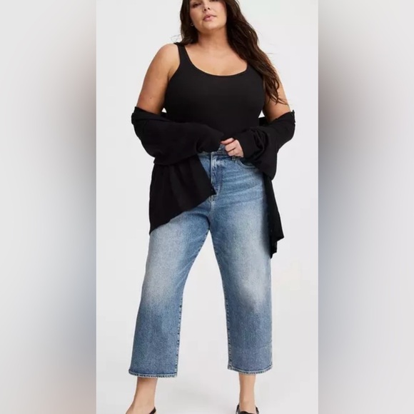 NWT Torrid crop high-rise straight ankle classic denim jeans size 22 - Picture 1 of 8